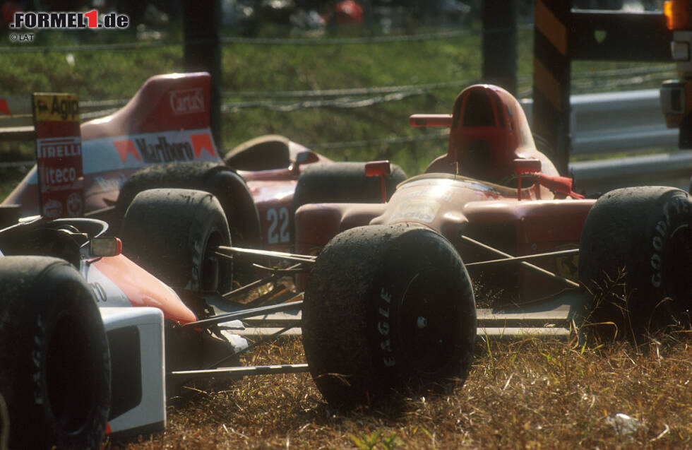 Foto zur News: Suzuka revisited: Ein Jahr nach der verlorenen WM-Schlacht von 1989 dreht Senna den Spieß um und schießt Prost in der ersten Kurve ab, um sich den Titel zu sichern. Später gibt er offen zu, aus Rache vorsätzlich gehandelt zu haben.