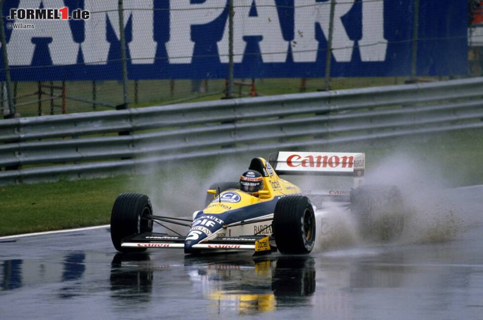 Foto zur News: Nach der McLaren-dominierten Saison 1988 mit Judd-Motoren kann der &quot;Rollstuhlgeneral&quot; 1989 wieder siegen: Thierry Boutsen beendet die Durststrecke beim Regen-Grand-Prix im kanadischen Montreal - mit Renault-Power. Der Beginn einer britisch-französischen Erfolgsallianz.