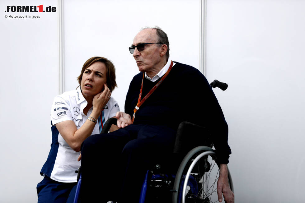 Foto zur News: Am Donnerstag vor dem Italien-Grand-Prix 2020 gibt Williams bekannt: Teamgründer Frank Williams und seine Tochter Claire treten von ihren Positionen als Teamchef und Stellvertreterin zurück. Die Familie Williams verlässt das Familienteam und die Formel 1.