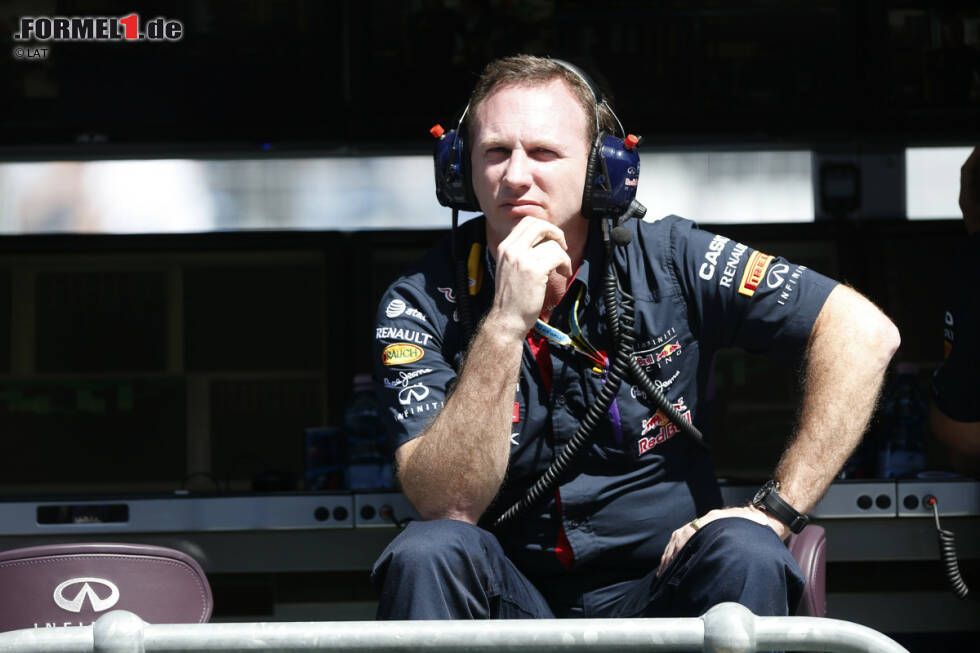 Foto zur News: Auch bei Red Bull hing der Haussegen schief: &quot;Das werden wir sicher noch diskutieren&quot;, sagte Teamchef Christian Horner. Und auch Sebastian Vettel gestand umgehend ein: &quot;Ich weiß, dass es Gesprächsbedarf gibt...&quot;