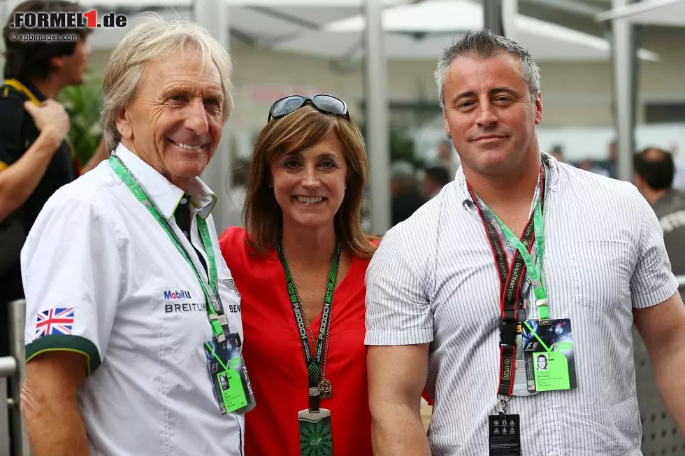 Foto zur News: Joey aus der US-Sitcom &quot;Friends&quot;, Matt LeBlanc (rechts), ist schon seit Jahren glühender Racing-Fan. Hier im Bild mit dem ehemaligen Grand-Prix-Piloten Derek Bell.