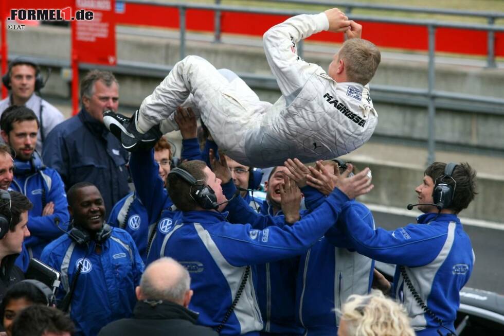 Foto zur News: Magnussen lernt in der Formelsport-Szene das Siegen und das Jubeln. Gleichzeitig bescheinigen ihm einige Beobachter, dass er sehr lernfähig ist. Der Däne kann Rennen kontrollieren und sicher nach Hause fahren. Zum Talent kommt die Vernunft.