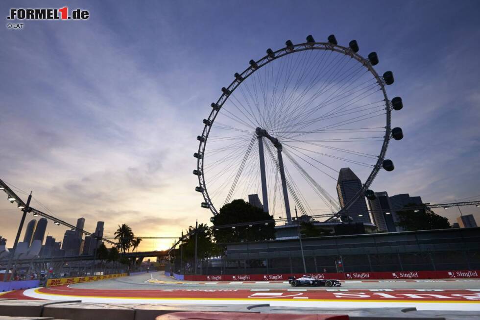 Foto zur News: Beim Nachtrennen in Singapur belegen Maldonado und Bottas in genannter Reihenfolge die Positionen elf und 13.