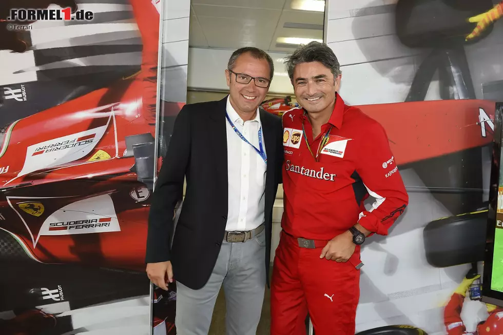 Foto zur News: Und natürlich Stefano Domenicali, den Vorgänger von Marco Mattiacci als Teamchef. Domenicali sieht besser aus denn je und ist wahrscheinlich derzeit ganz froh, den undankbaren Ferrari-Job von der Backe zu haben.