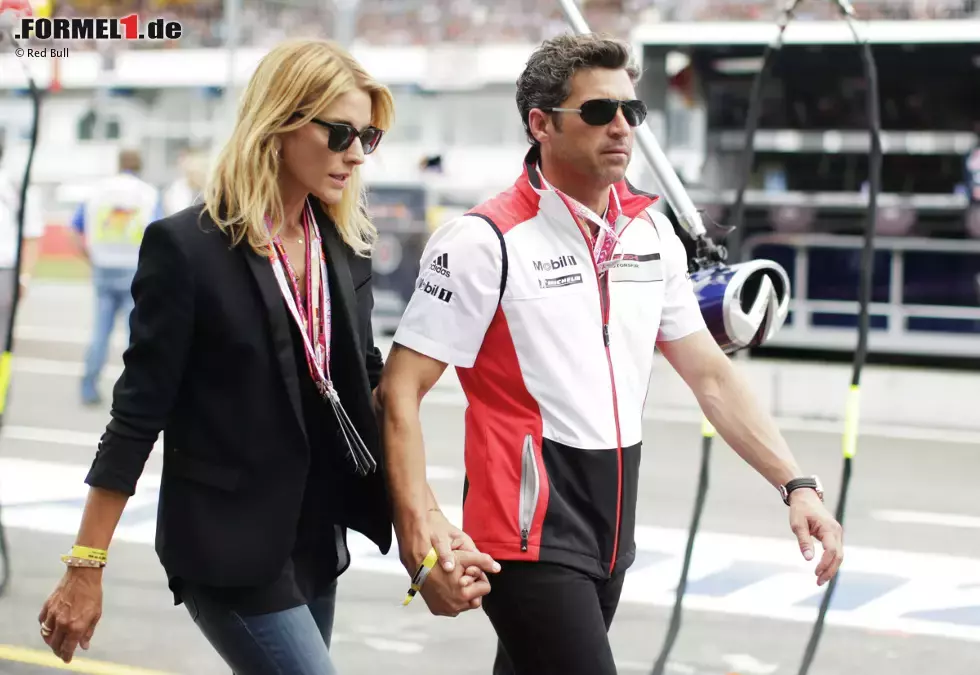 Foto zur News: &quot;McDreamy&quot; fährt Porsche-Supercup und schaut Formel 1 als Gast von Toro Rosso: Patrick Dempsey und seine Ehefrau Jillian Fink waren die Promi-Attraktion beim Grand Prix von Deutschland.