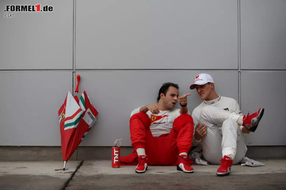 Foto zur News: Heute wünscht sich Massa, mit seinem alten Freund Schumacher noch einmal im Fahrerlager über die Formel 1 fachsimpeln zu können.