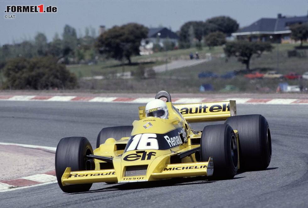 Foto zur News: Zur Saison 1979 dockt Arnoux bei Renault an, doch die erste Saisonhälfte steht überwiegend im Zeichen von Ausfällen. Einzig in Jarama (Foto) gelingt ihm eine Zielankunft - auf Platz neun.