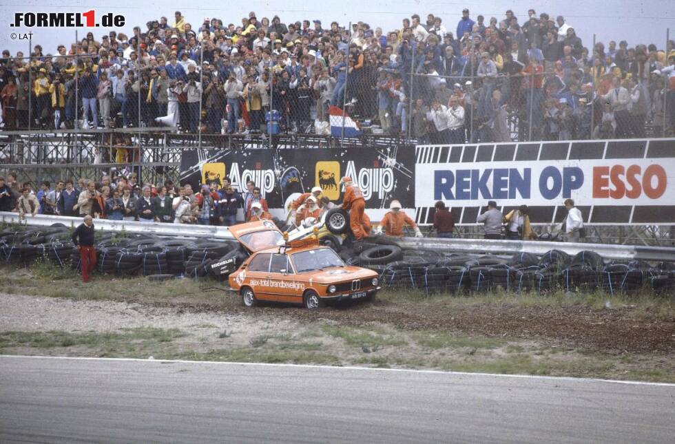 Foto zur News: Die Saison 1982 beginnt für den Franzosen zunächst ähnlich schlecht, mit einer Reihe von Ausfällen wie dem Abflug in Zandvoort.