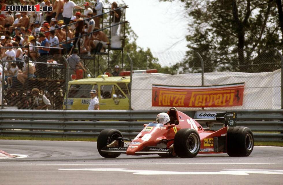 Foto zur News: Zur Saison 1983 wechselt Arnoux zu Ferrari. Dort gewinnt er drei Rennen: Den Grand Prix von Kanada in Montreal mit dem 126C2 ...