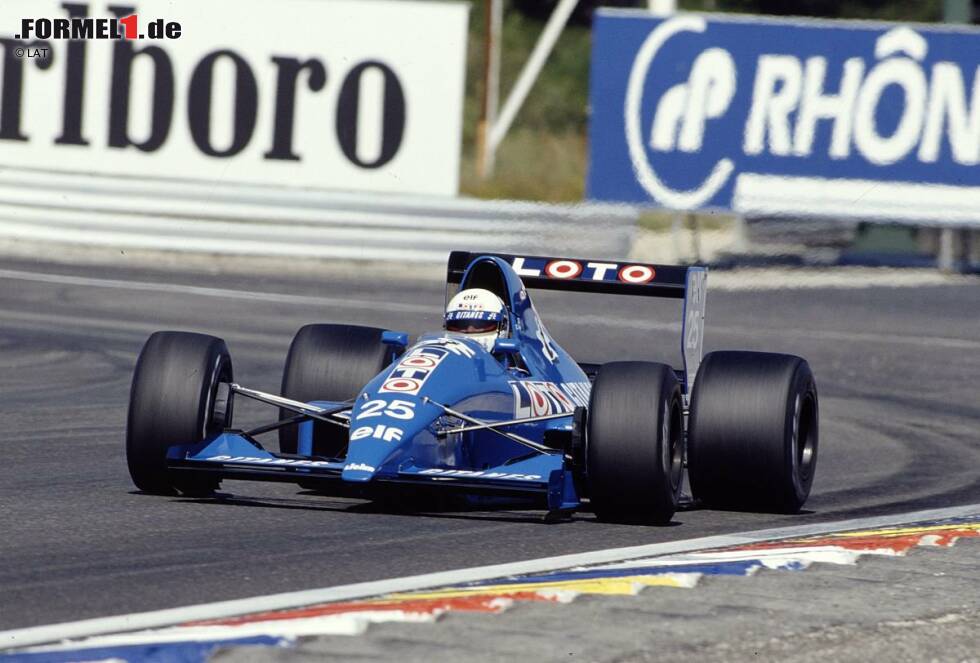 Foto zur News: Die Saison 1989 markiert für Arnoux mit dem Ligier-Ford JS33 die letzte seiner Karriere. Höhepunkt ist Platz fünf beim Regen-Grand-Prix von Kanada in Montreal. Beim Heimspiel in Le Castellet (Foto) fällt er aus und beschließt seinen Rücktritt zum Jahresende.