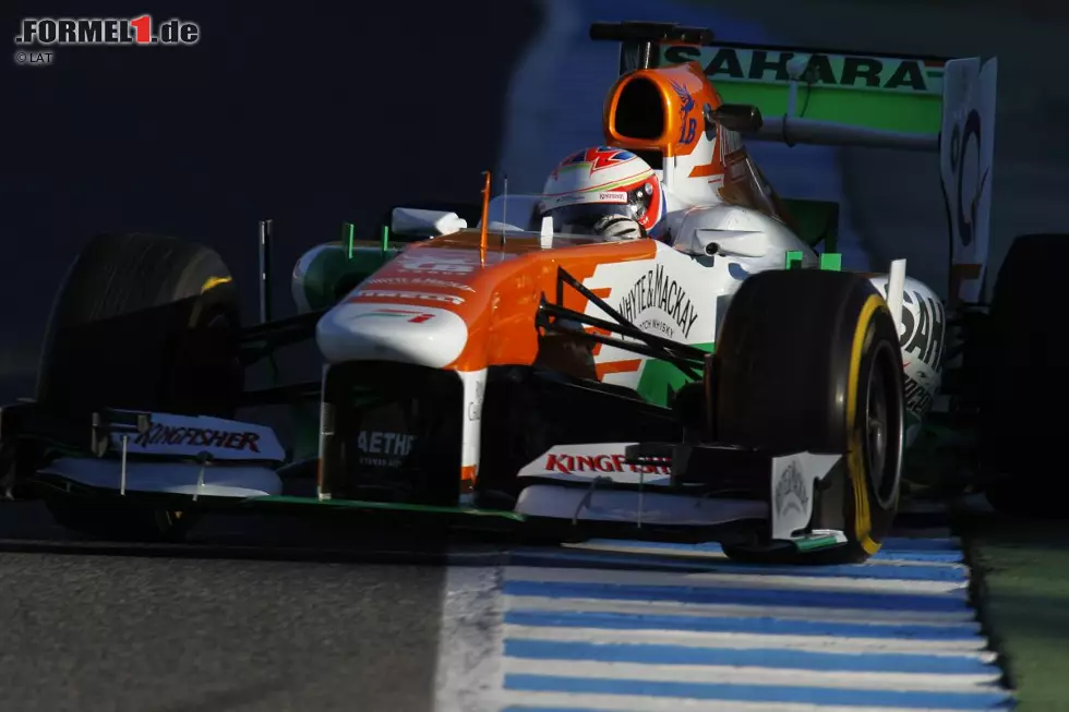 Foto zur News: 2011 war Jules Bianchi Testfahrer von Ferrari, 2012 Test- und Ersatzfahrer von Force India. Beim Team von Vijay Mallya überzeugte der Franzose endgültig. Er stand kurz vor dem Sprung in ein Stammcockpit, aber dann kam es anders...