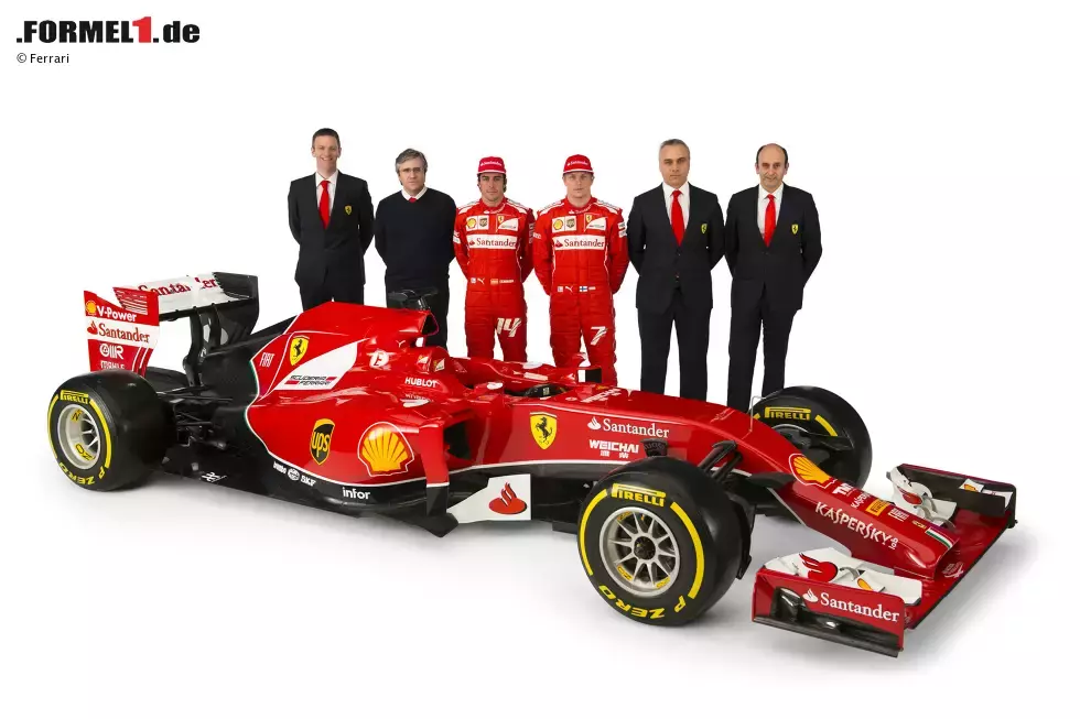 Foto zur News: Auch den zeigt Ferrari nur online - und erleidet sportlich Schiffbruch. Fernando Alonso und Kimi Räikkönen können sich mit dem Turbo-Renner nicht in Szene setzen. Erstmals seit 1993 beendet Ferrari eine Formel-1-Saison ohne Sieg - und verschleißt im Laufe der Saison zwei Teamchefs.