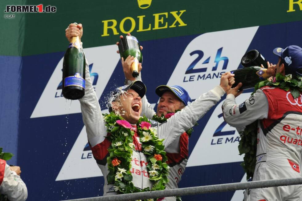 Foto zur News: Nach einem enttäuschenden Le-Mans-Auftritt 2013 (Platz fünf) holen sich Andre Lotterer und seine langjährigen Audi-Teamkollegen die Krone beim Klassiker in Frankreich 2014 zurück. Doch das ist nicht das einzige Karriere-Highlight Lotterers im Jahr 2014.