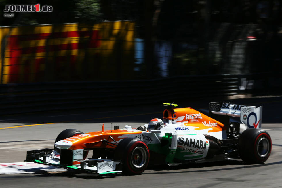 Foto zur News: Sutil hält sich geschickt aus allen Querelen heraus und wird am Ende mit Rang fünf belohnt. Für den Force-India-Pilot ist es das beste Resultat der gesamten Saison 2013. Auch Teamkollege Paul di Resta sackt als Neunter noch zwei Pünktchen ein.