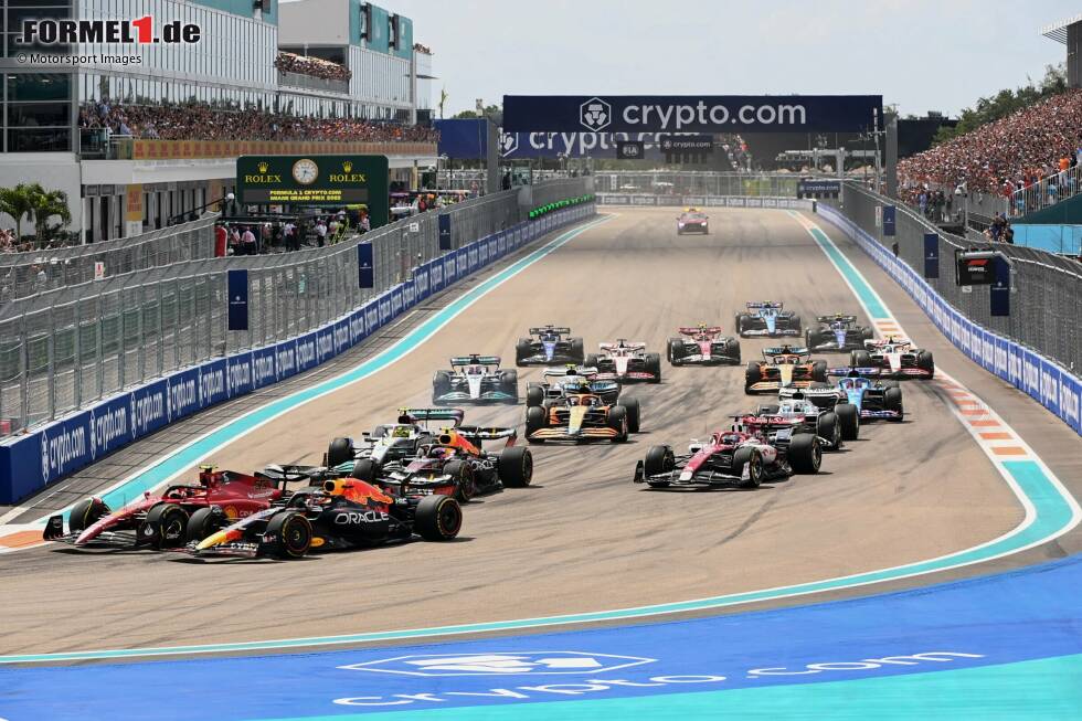 Foto zur News: 08.05.2022: Grand Prix von Miami in den Vereinigten Staaten von Amerika. Das lange angestrebte zweite US-Rennen wird Realität, auf einer temporären Strecke rund um das Hard-Rock-Stadion in Miami. Austin bleibt aber Standort des USA-Grand-Prix.