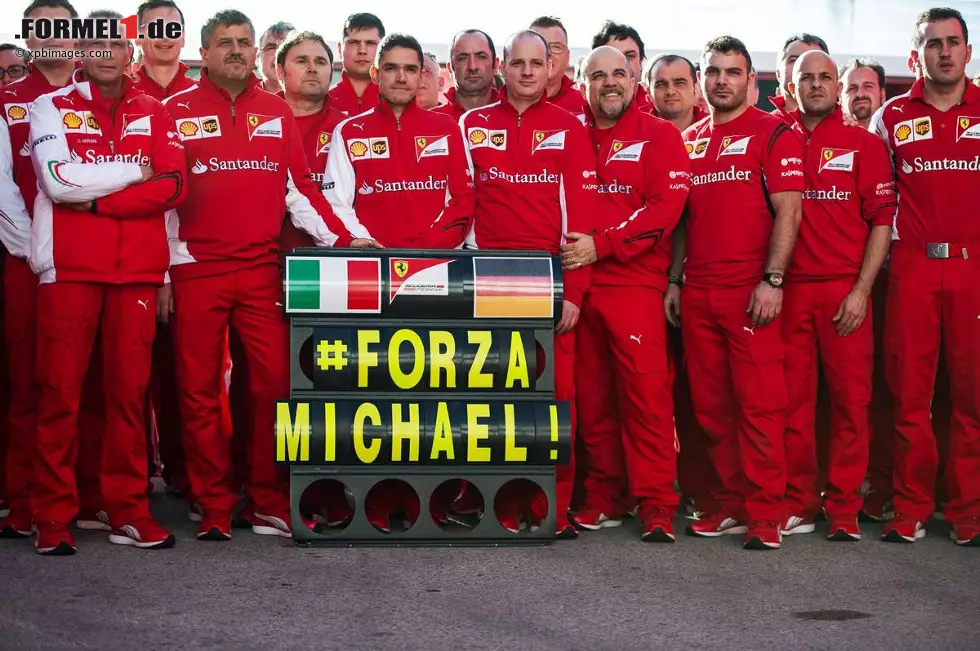 Foto zur News: Ferrari: &quot;Ermutigende Nachrichten, die uns Hoffnung machen. #ForzaMichael&quot;