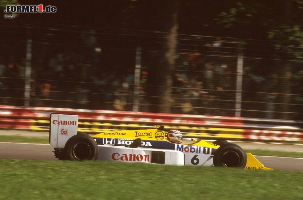 Foto zur News: Der 1987er Sieger Nelson Piquet stellt im Qualifying den Geschwindigkeitsrekord der ersten Turbo-Generation auf. Er wird mit 352,1 km/h geblitzt.