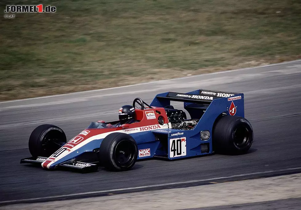 Foto zur News: Ab 1983 mischte auch Honda mit bei den Turbomotoren. Zunächst setzte der Spirit-Rennstall diese Aggregate ein, wie hier beim Großen Preis von Europa in Brands Hatch im Spirit 201. Stefan Johansson belegte damit den 14. Platz.