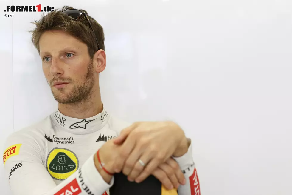 Foto zur News: Romain Grosjean (28, Frankreich) // Lotus