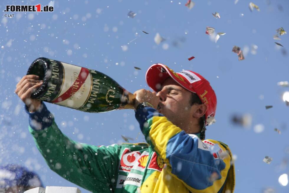 Foto zur News: Mit seinem Sieg in Interlagos 2006 machte sich Massa zum fünften Brasilianer, der sein Heimrennen gewinnen konnte. Die anderen Heimsieger: Emerson Fittipaldi (1973 und 1974), Carlos Pace (1975), Nelson Piquet (1983 und 1986) und Ayrton Senna (1991 und 1993). Piquet ist der einzige Brasilianer, der in Jacarepagua gewann.