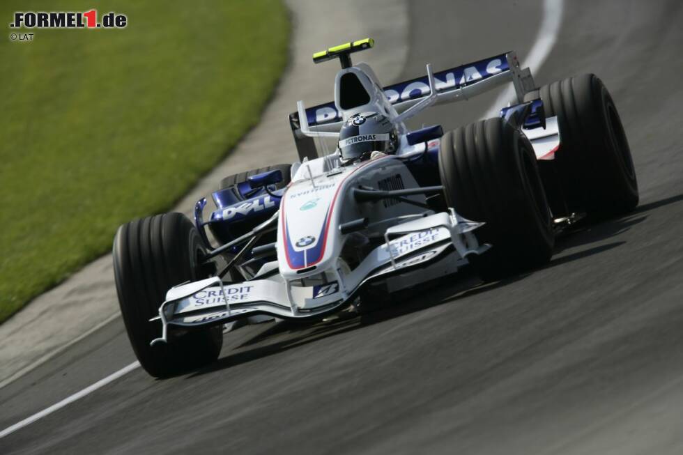 Foto zur News: 2007 gibt Sebastian Vettel am Steuer eines BMW-Sauber sein Grand-Prix-Debüt. Dieses beendet der 19-jährige Deutsche direkt auf Platz acht und damit in den Punkterängen. Was für Vettel der Beginn einer großen Karriere ist, markiert für Indianapolis das Ende der Formel-1-Ära. Ab 2008 gastiert die Königsklasse nicht mehr in den USA.