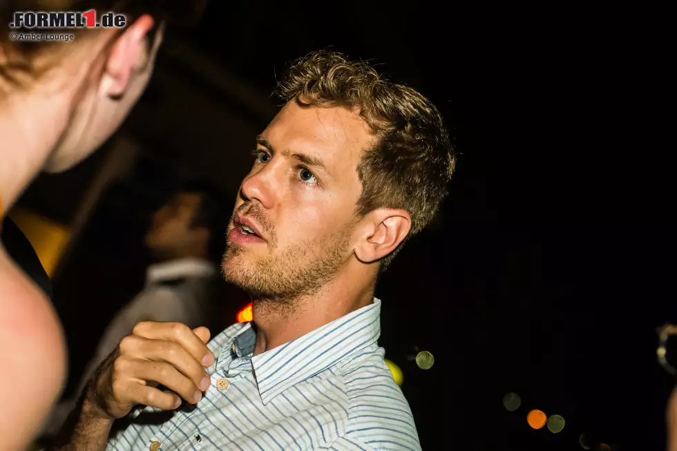 Foto zur News: ..Sebastian Vettel ließ sich in der Amber Lounge Abu Dhabi 2015 blicken. Genau wie...