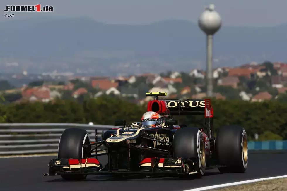 Foto zur News: Romain Grosjean (Lotus): &quot;Ich mag den Kurs und seinen Stil. Es geht rauf und runter und es gibt die verwinkelten Kurven. Ich mag das Gefühl das man bekommt, wenn man auf dieser Strecke fährt und den Grip, den man auf ihr hat. Ich war dort im Qualifying eigentlich immer schnell. Es ist außerdem der Ort mit dem besten Überholmanöver meiner Karriere - 2013 - obwohl ich dafür bestraft worden bin, weil ich ein paar Zentimeter neben der weißen Linie war. Wie auch immer: Es ist schwierig, auf dem Hungaroring zu überholen, bei dem das Qualifying genauso wichtig ist wie die Rennstrategie.&quot;