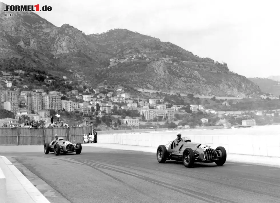 Foto zur News: 1950 stieg Ferrari dann in die neu gegründete Formel 1 ein - mit Ascari als Fahrer, und mit Villoresi als dessen Teamkollege. Zwei zweite Plätze und ein Sieg beim nicht zur WM zählenden Großen Preis von Penya Rhin in Spanien standen am Ende der ersten Saison für Ascari zu Buche.