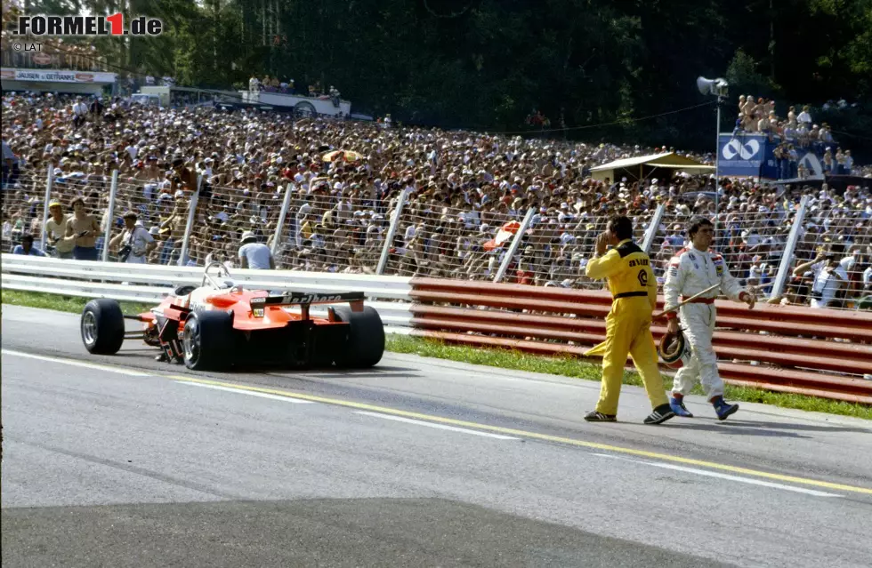 Foto zur News: 1982: Die Formsteigerung kann Alfa nicht mit ins neue Jahr nehmen. Im letzten Jahr der Wing Cars sind Ausfälle für die Italiener an der Tagesordnung. Trotzdem gelingt Andrea de Cesaris ein dritter Platz in Monaco in einer sonst tristen Saison. Erstmals wird ein Turbomotor ausprobiert.

Beste Platzierung: 3.