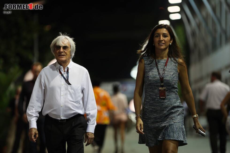 Foto zur News: 2012 wird bekannt, dass Ecclestone mit Fabiana Flosi liiert ist. Die damals 35-Jährige ist Marketing-Chefin des Brasilien-Grand-Prix, Model und 46 Jahre jünger als ihr neuer Freund. Im gleichen Jahr läuten die Hochzeitsglocken. Mit ihr kann sich Ecclestone weitere Kinder vorstellen: &quot;Ich würde mir wünschen, dass es möglich wäre&quot;, sagt er der &#039;Bild&#039;-Zeitung. &quot;Ich habe früher sogar Windeln gewechselt.&quot; 2020 erwartet das Paar einen Sohn.