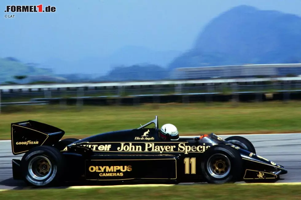 Foto zur News: De Angelis, der die Saison in Rio mit Platz drei (Foto) eröffnet hatte, muss bei den extrem schwierigen Bedingungen Michele Alboreto (Ferrari) und Patrick Tambay (Renault) ziehen lassen und beendet den Grand Prix von Portugal schließlich als Vierter.