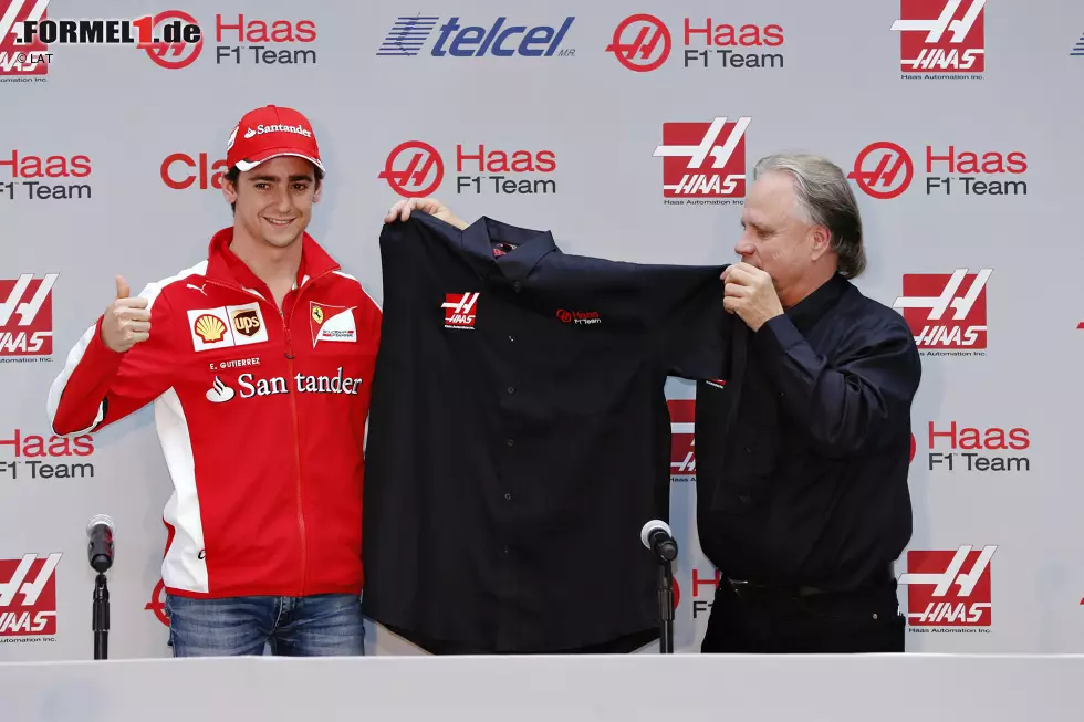 Foto zur News: Mexiko bekommt 2016 einen zweiten Grand-Prix-Fahrer: Dass Esteban Gutierrez für US-Neueinsteiger Gene Haas fahren wird, steht schon seit Monaten fest, wird aber erst beim Heimrennen bekannt gegeben. Nur die Konfektionsgröße für das richtige T-Shirt muss man wohl noch einmal nachmessen.