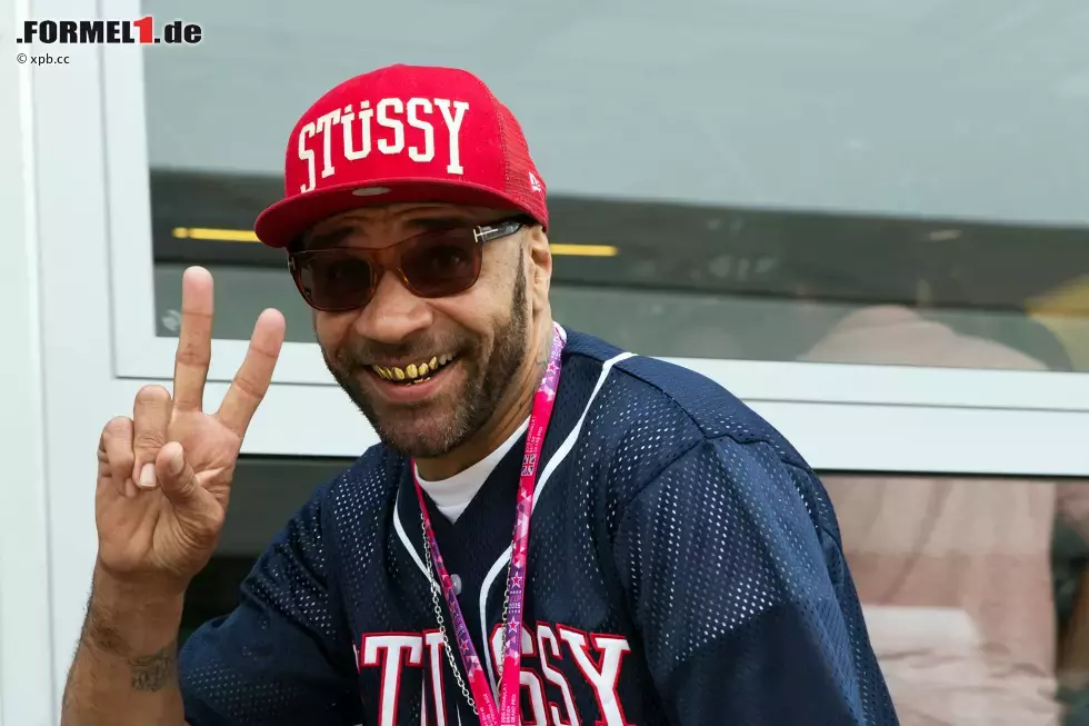 Foto zur News: DJ, Produzent, Schauspieler: Goldie taucht immer wieder mal im Formel-1-Paddock auf.