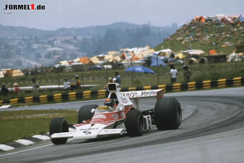 Foto zur News: Erfolgreichstes Team in Brasilien ist McLaren, die zwölf Events gewinnen konnten: vier in Rio (alle von Prost) und acht in Sao Paulo. Der erste Sieg geschah 1974, als Lokalheld Emerson Fittipaldi in Interlagos gewinnen konnte, der letzte datiert aus 2012 von Jenson Button. Ferrari rangiert in dieser Wertung mit zehn Siegen auf Rang zwei, wie McLaren waren acht davon in Interlagos.