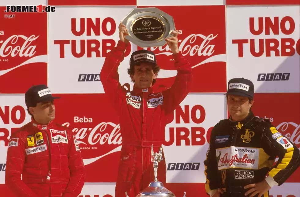 Foto zur News: Der erfolgreichste Fahrer in Brasilien ist Alain Prost, der sechsmal gewann: 1982, &#039;84, &#039;85, &#039;87, &#039;88 und &#039;90. Aber nur ein Sieg des Franzosen war in Interlagos - der letzte. Der erfolgreichste Pilot in Interlagos ist Michael Schumacher. Der Deutsche gewann viermal dort: zweimal für Benetton 1994 und &#039;95, sowie zweimal für Ferrari 2000 und 2002.