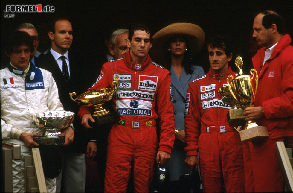 Foto zur News: Vier Siege von Prost, sechs Siege von Senna: Für ein Jahrzehnt gewannen zwischen 1984 und 1993 nur diese beiden Fahrer in Monaco.