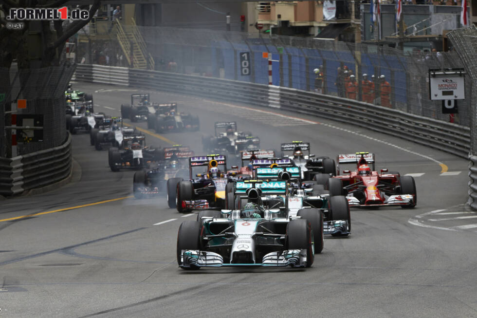 Foto zur News: Die Pole-Position ist in Monaco meist die halbe Miete. Zehn der vergangenen elf Rennen dort wurden von Startplatz eins aus gewonnen. Nur Hamilton sticht aus dieser Statistik heraus: Er holte seinen Monaco-Sieg von Startplatz drei.