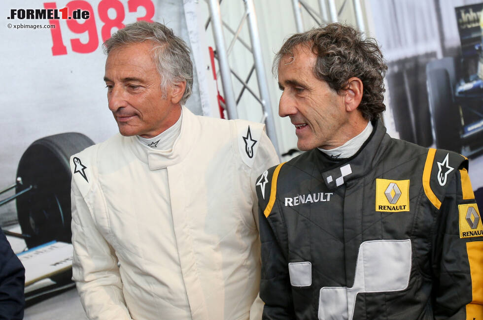 Foto zur News: Alte Weggefährten: Riccardo Patrese (links) und Alain Prost.