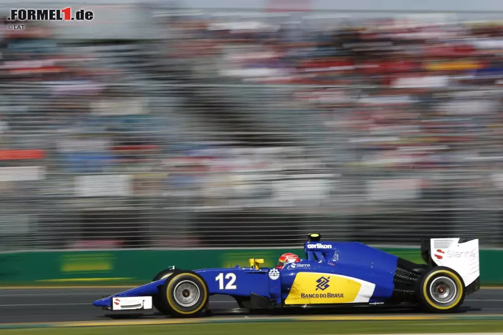 Foto zur News: Felipe Nasr (15 Grands Prix und 25 Punkte seit 2015): &quot;Mein schönster Sauber-Moment ist bisher mein erstes Formel-1-Rennen in Melbourne. Der fünfte Platz war ein sehr spezieller Moment für mich. Das war für uns ein herausragendes Ergebnis. Jeder im Team war erleichtert und glücklich über dieses Resultat. Ich habe sehr schöne Erinnerungen daran. Es ist eine großartige Leistung, dass Sauber seit 23 Jahren in der Formel 1 vertreten ist. Ich bin stolz darauf, in Austin das 400. Rennen für das Schweizer Team zu fahren.&quot;