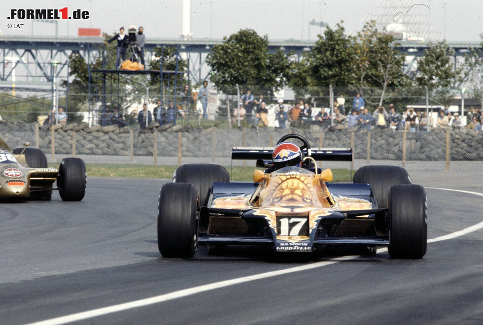 Foto zur News: #5 - Shadow DN9: Apropos tierische Nasen: Was blickt uns denn da für ein Ungeheuer an? Hat Eddie Jordan etwa schon 1979 seine Finger im Spiel? Nein, es ist der Shadow von Jan Lammers, der diese außergewöhnliche Lackierung trägt. Schuld ist mal wieder der Hauptsponsor, Samson, der uns diesen Anblick beschert.