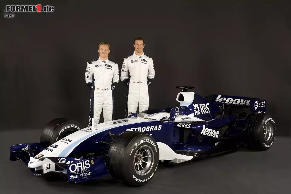 Foto zur News: 2007: Mit Nico Rosberg, Alexander Wurz und dem FW29 startet Williams neu durch. Und tatsächlich gelingt der Sprung auf Gesamtrang vier.