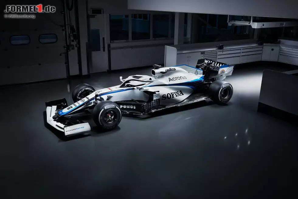 Foto zur News: 2020 wird zur kuriosen Saison. Dazu gehören auch zwei unterschiedliche Lackierungen des FW43. Zunächst präsentiert das Team online erste Bilder mit Titelsponsor RoKIT. Nachdem der Vertrag aber vorzeitig aufgelöst wird, muss vor dem Saisonstart nachgebessert werden.