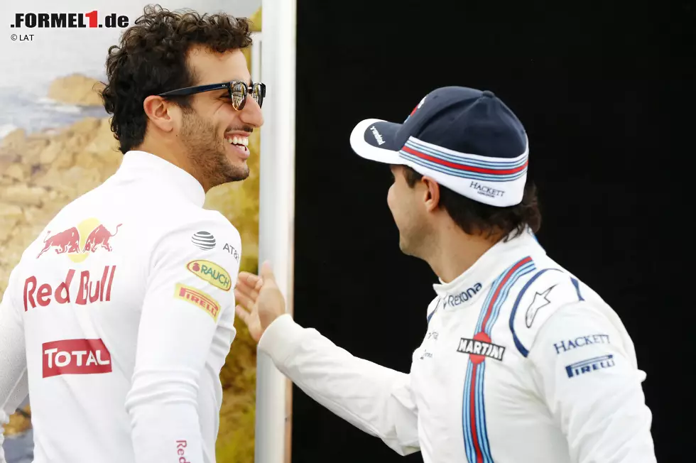 Foto zur News: &quot;Ich würde dich rund um das Fahrerlager vermissen, Felipe,&quot; äußert sich Daniel Ricciardo zu Massas Karriereende.