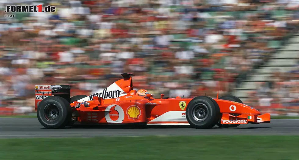 Foto zur News: Platz 8: Ferrari F2002 (Siegquote: 79 Prozent, Saison: 2002, 2003)