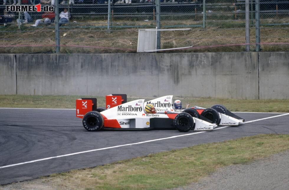 Foto zur News: 1989: Weltmeister Alain Prost (4), meiste Siege Ayrton Senna (6)