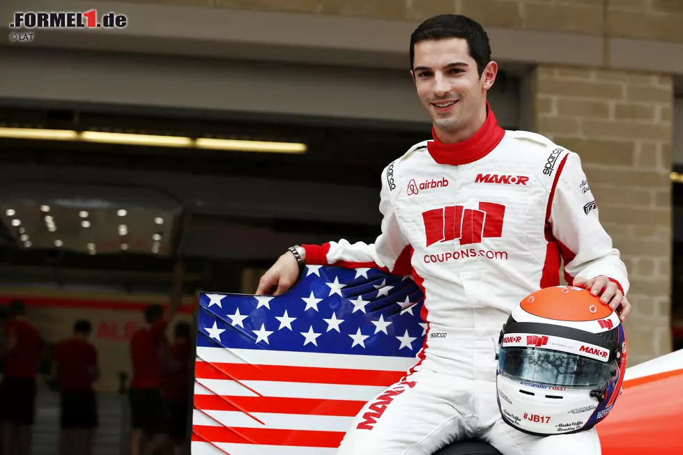 Foto zur News: Alexander Rossi ist der einzige US-amerikanische Fahrer, der auf dem CoTA in der Formel 1 im Einsatz war. 2015 kam er im Marussia auf Platz zwölf ins Ziel. Vor Rossi war zuletzt mit Scott Speed ein US-Fahrer in der Formel 1 aktiv. 2006 und 2007 fuhr er für Toro Rosso.