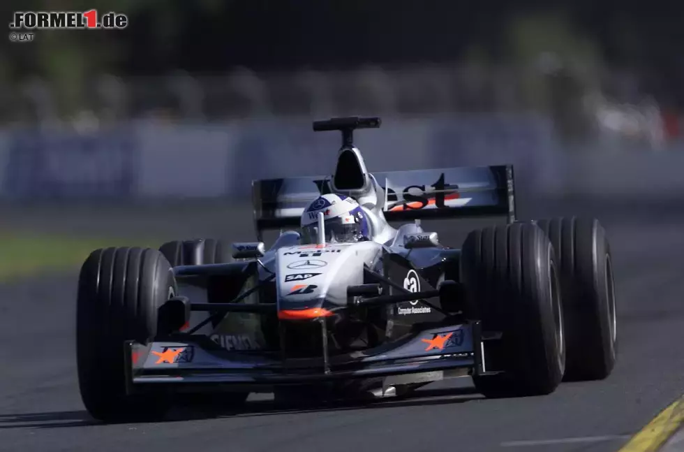 Foto zur News: Größte Aufholjagd: McLaren-Pilot David Coulthard gelang 2001 der Sieg von der siebten Startposition. Von weiter hinten ist noch nie ein Sieger in den Grand Prix von Österreich gestartet.