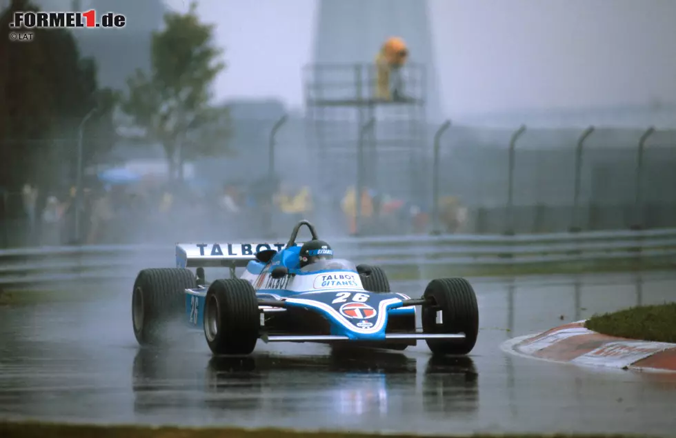 Foto zur News: Jacques Laffite ist der Sieger des Grand Prix von Kanada, der vom schlechtesten Startplatz aus gewonnen hat. 1981 gewann er auf Ligier als Zehnter des Qualifyings. In jüngerer Vergangenheit triumphierten Kimi Räikkönen (2005) und Jenson Button (2011) jeweils vom siebten Startplatz.