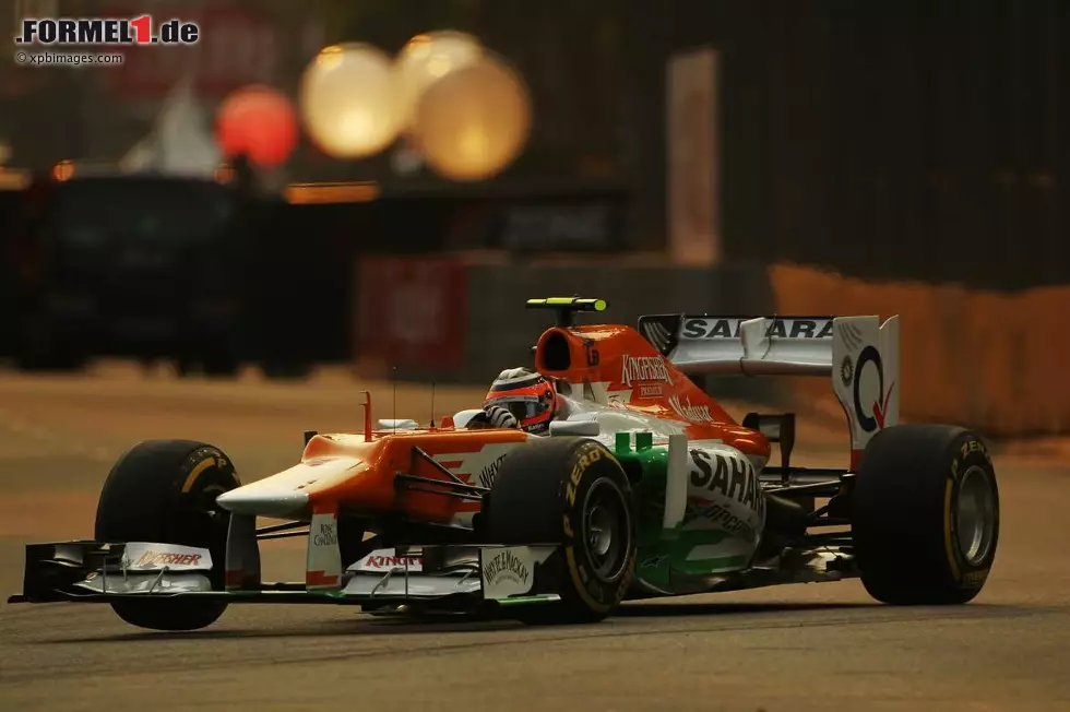 Foto zur News: Nico Hülkenberg gelang hier im Jahr 2012 die erste seiner bislang zwei Schnellsten Rennrunden. In Runde 52 brannte er eine Rundenzeit von 1:51.033 Minuten in den Asphalt. Wo ihm seine zweite schnellste Runde gelang? Dieses Jahr in China. In Runde 48 blieb die Stoppuhr bei 1:39.824 stehen.