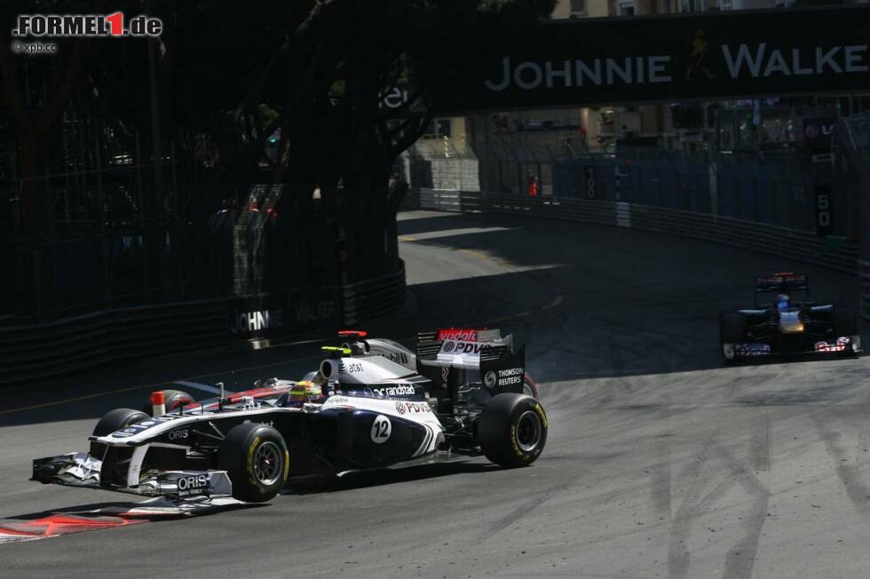 Foto zur News: Monaco-Grand-Prix (2011): Kollision mit Lewis Hamilton bei einem Überholmanöver in Sainte Devote.